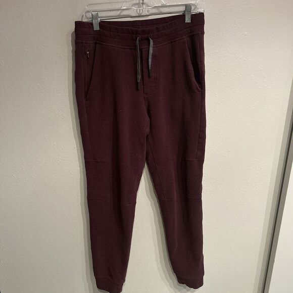 Lululemon Mens Medium Red Joggers Athleisure Casual - Picture 1 of 8